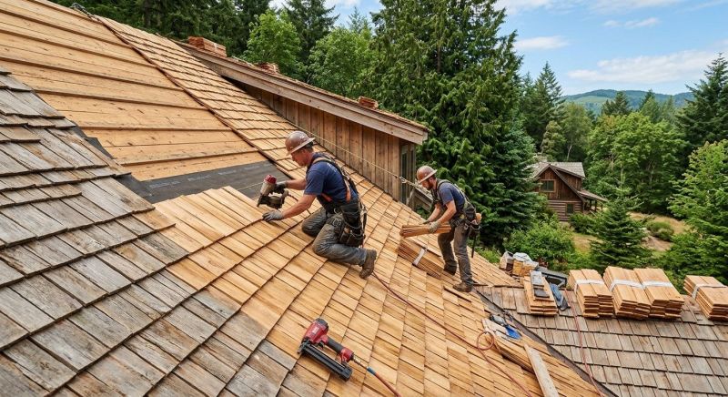 Cedar Roof Installation