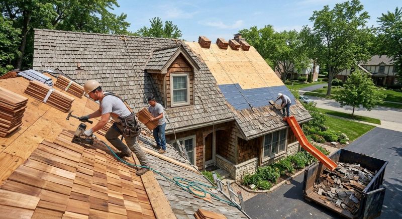 Wood Shake Roof Replacement in Bellows Falls, VT