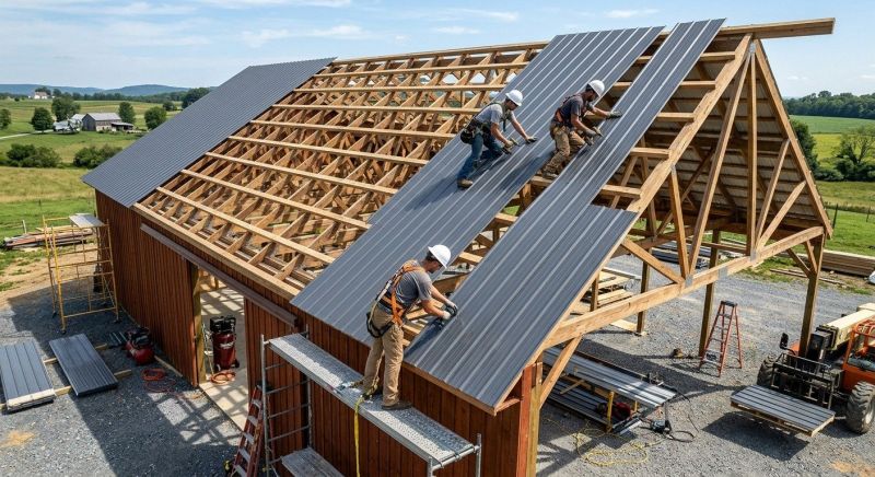 Barn Roof Construction in Sunapee, NH