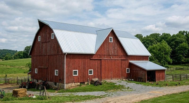 Barn Roof Replacement in North Sutton, NH