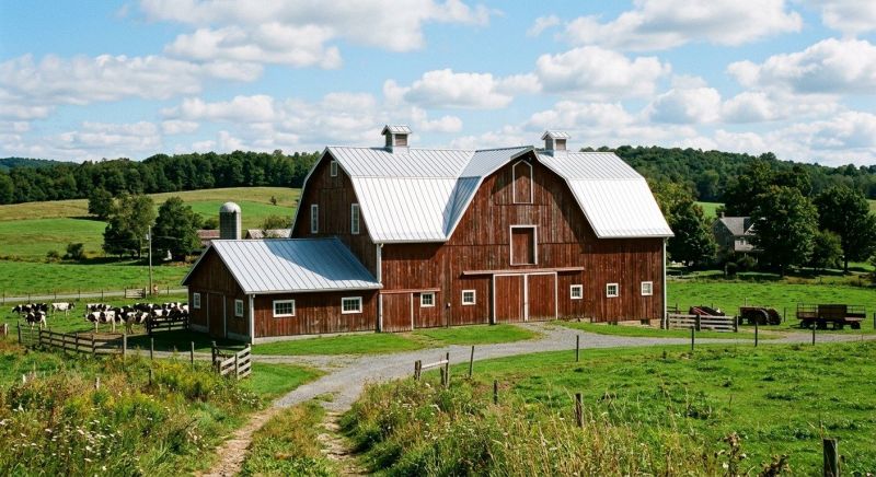 Barn Roof Replacement in Springfield, VT