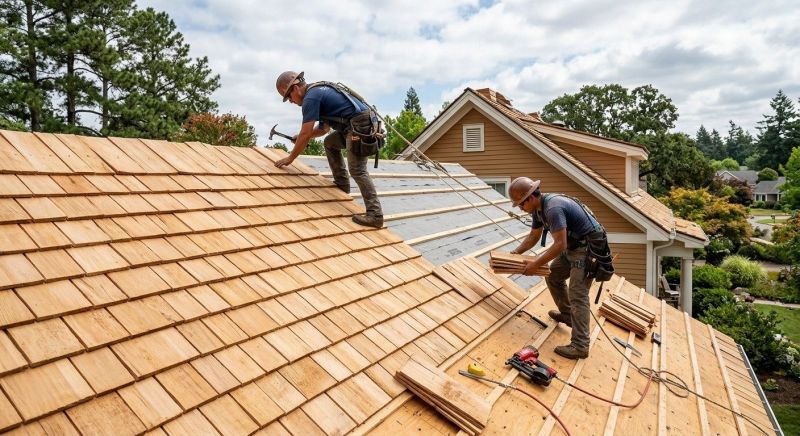 Cedar Roof Installation in Canaan, NH