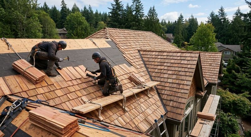 Cedar Roof Installation in Springfield, NH
