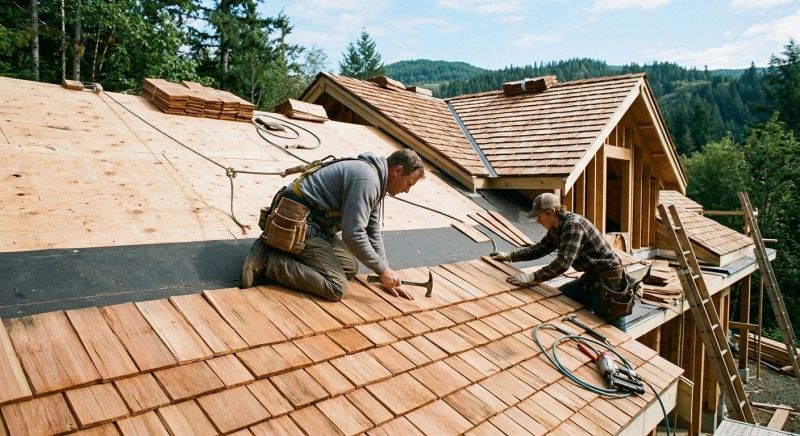 Cedar Roof Installation in Windsor, VT