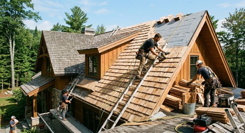 Cedar Roof Replacement in Sullivan County, NH