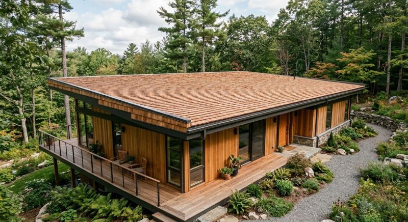 Cedar Shake Roof Construction in Enfield, NH