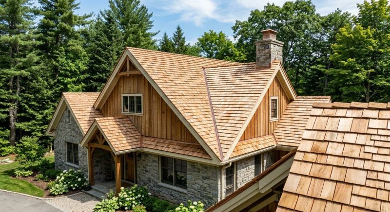Cedar Shake Roof Construction in Grafton, NH
