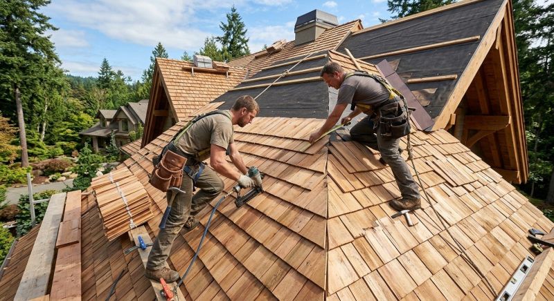 Cedar Shake Roof Construction in Springfield, NH
