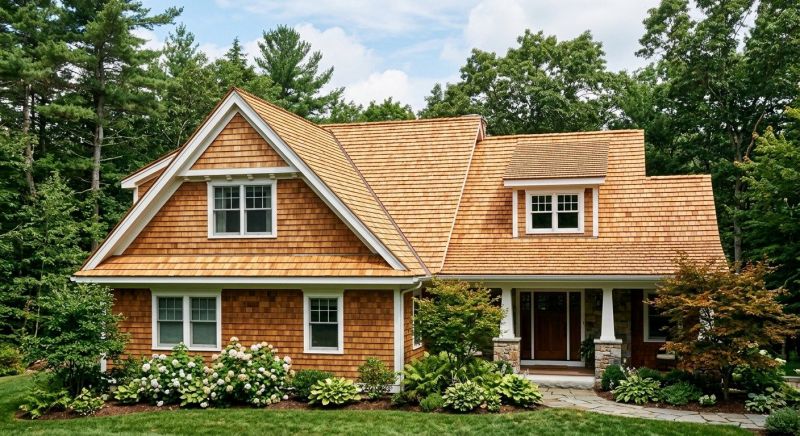 Cedar Shake Roof Construction in Sullivan County, NH