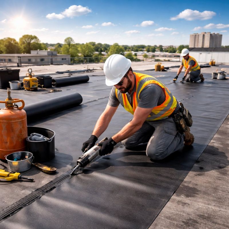 Epdm Roof Installation in West Lebanon, NH