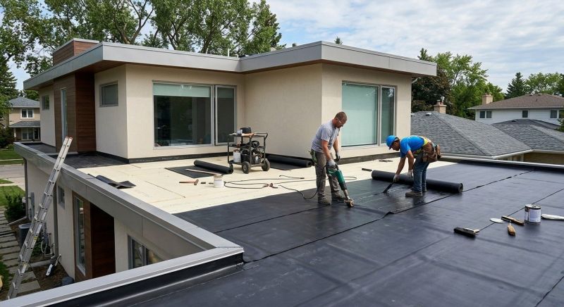 Flat Roof Installation in Charlestown, NH