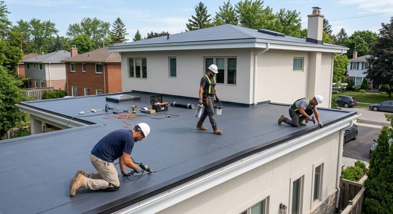 Flat Roof Installation in New London, NH