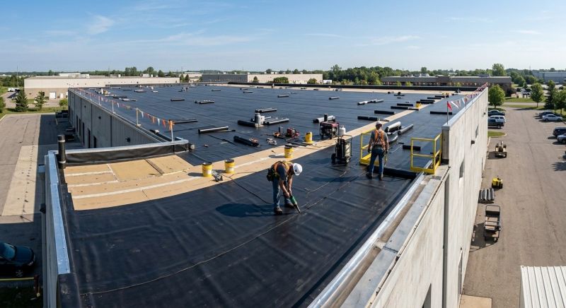 Flat Roof Installation in Springfield, NH