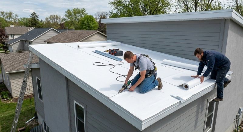 Single Ply Roof Installation in Enfield, NH