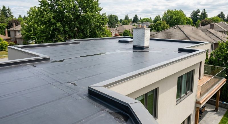 Single Ply Roof Installation in New London, NH