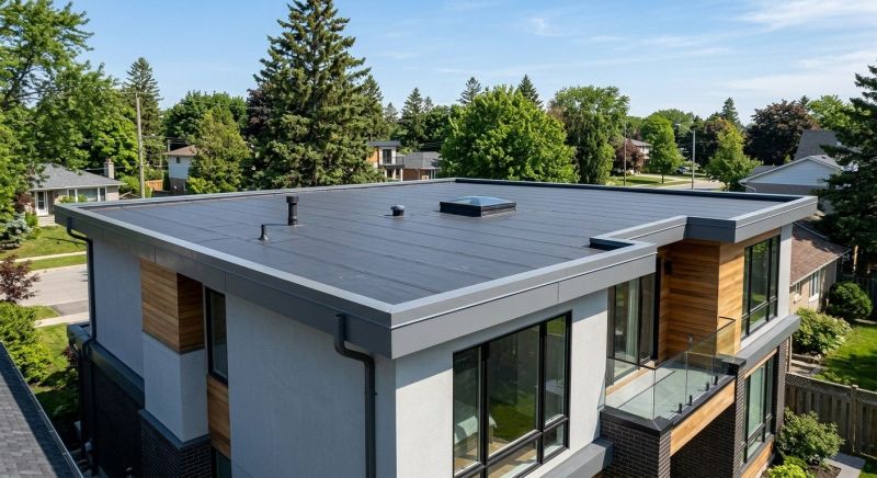 Single Ply Roof Installation in Newbury, NH