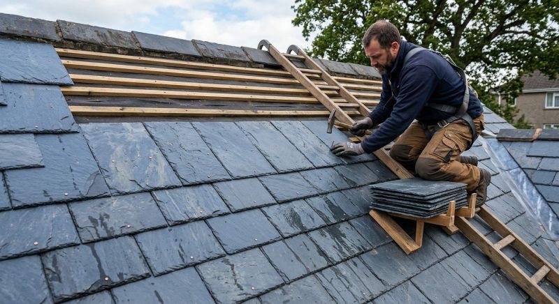 Slate Roof Construction in Newport, NH