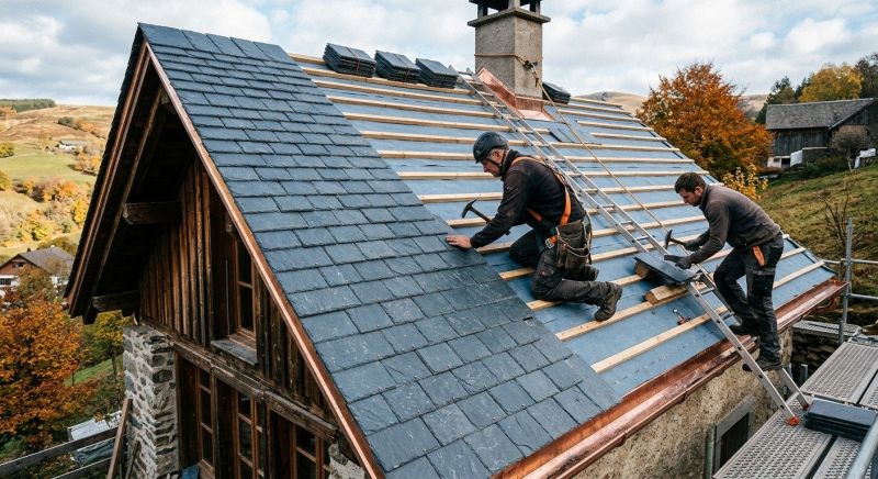 Slate Roof Installation in Henniker, NH