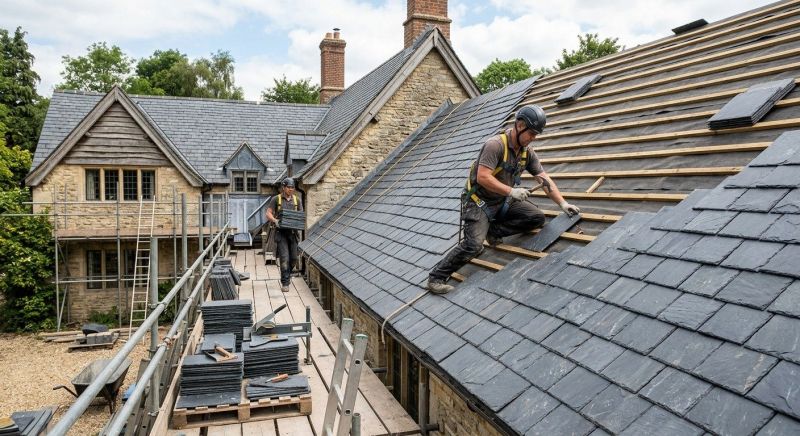 Slate Roof Installation in Windsor, VT