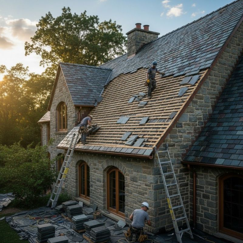 Slate Roof Replacement in Canaan, NH