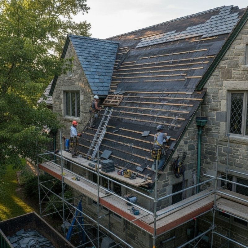 Slate Roof Replacement in Claremont, NH