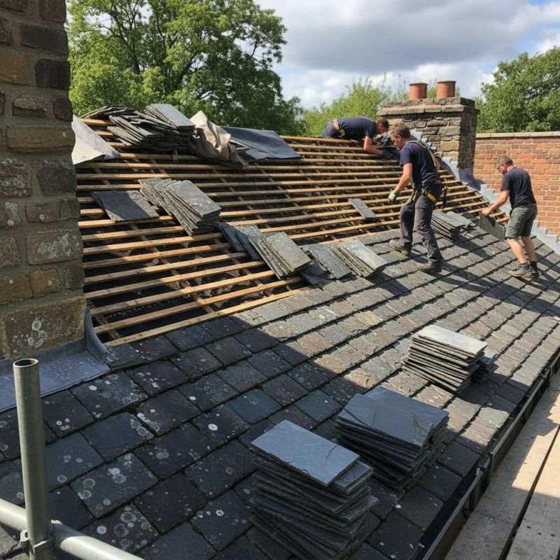 Slate Roof Replacement in Springfield, VT