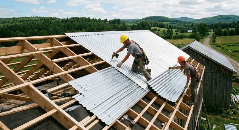 Steel Roof Installation in Sunapee, NH