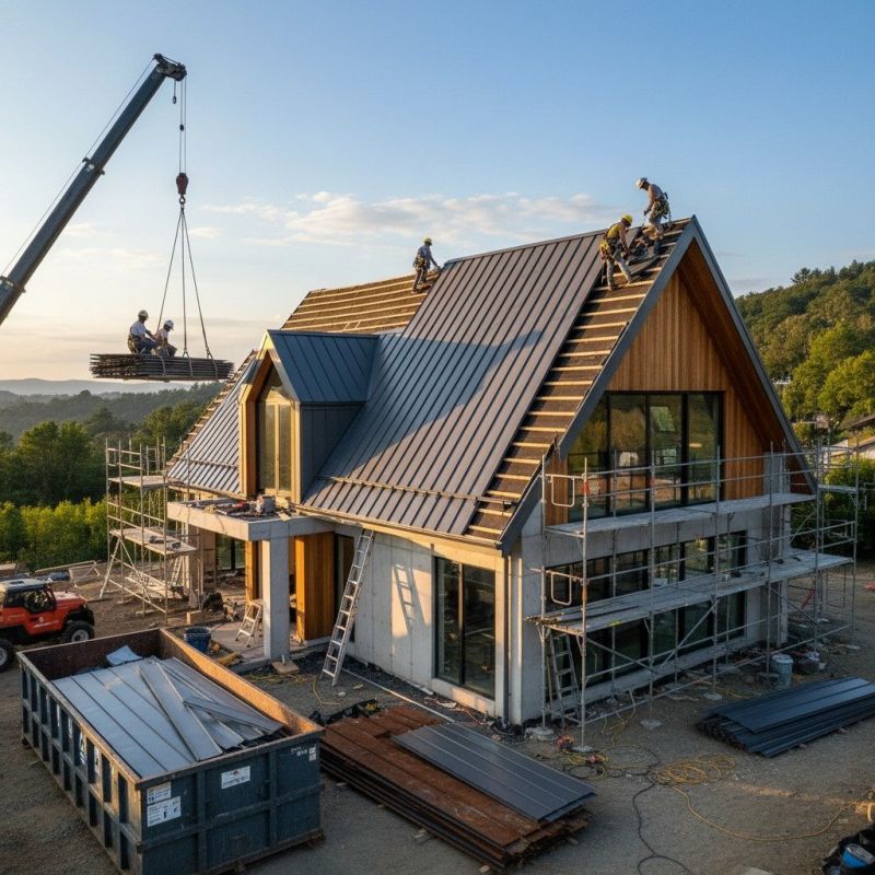 Steel Roof Replacement in West Lebanon, NH
