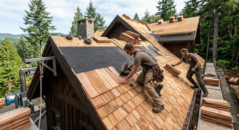 Wood Roofing Installation in Hartland, VT