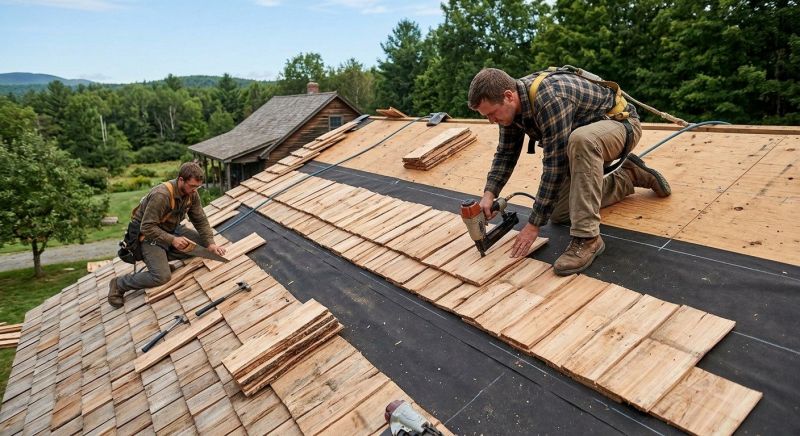 Wood Roofing Installation in Henniker, NH