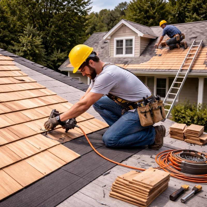 Wood Roofing Installation in White River Junction, VT