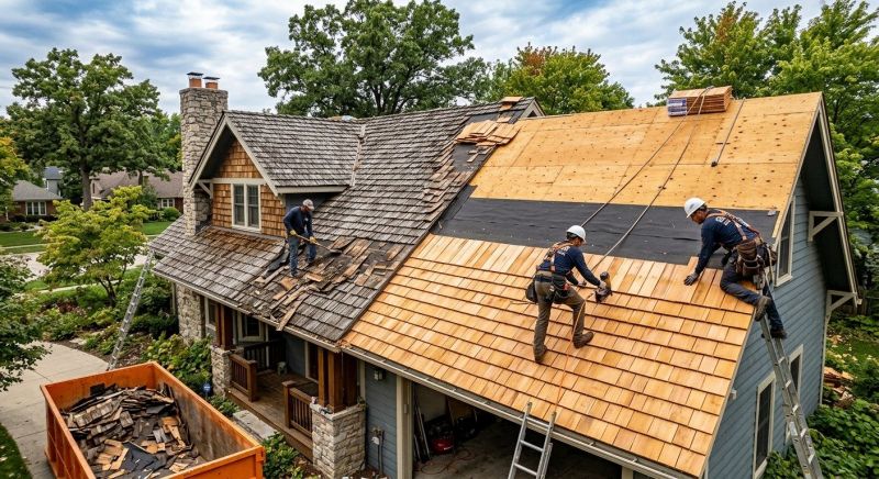 Wood Shake Roof Replacement in Sunapee, NH